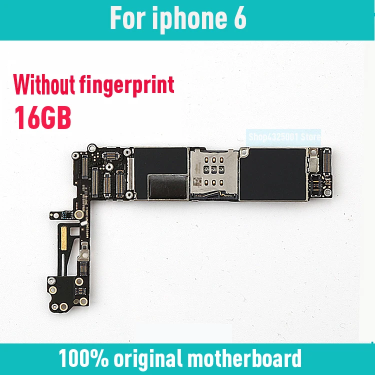 100% Original unlocked for iphone 6 4.7inch Motherboard without Touch ID with IOS System Mainboard Good Working | Мобильные телефоны