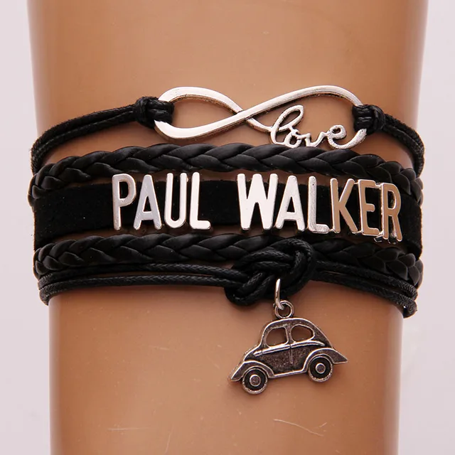 Infinity Love Paul Walker Bracelet Car Charm Leather Wrap Rope Infinity Love Paul Walker Bracelet Car Charm Leather Wrap Rope Bracelets Bangles The Fast And