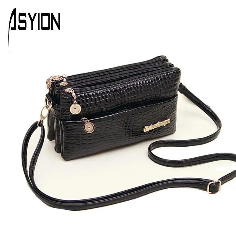  ASYION 2016 New Clutch Bolsas Femininas Shoulder Bag Crocodile Pattern Crossbody Bag Women Messenger Bags for Women Mini Handbag 