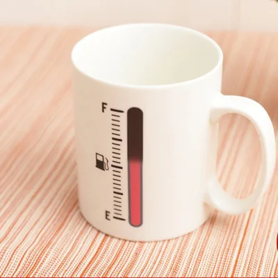 

Ceramic Cup Thermometer Color Changing Mug Cup Temperature Changing Magical Coffee Mug