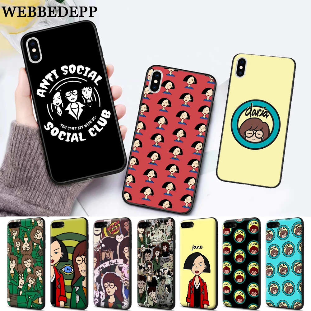 

WEBBEDEPP DARIA MORGENDORFFER Silicone soft Case for iPhone 5 SE 5S 6 6S Plus 7 8 11 Pro X XS Max XR