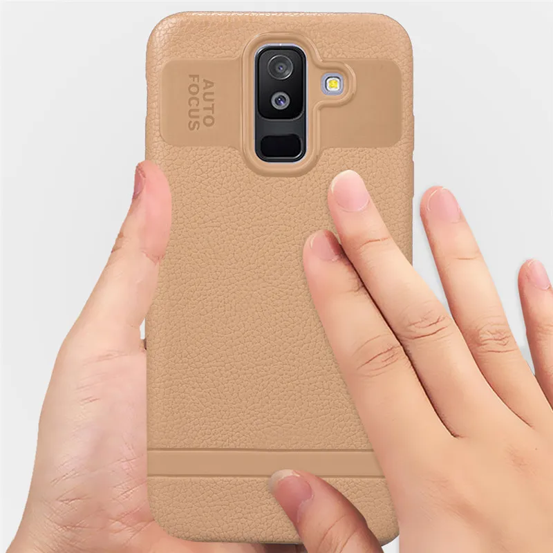 Ultra-Thin Case For Samsung Galaxy A6 A6Plus Case PU Leather Soft Silicone Full Cover For Samsung A6 A6 Plus Matte TPU Case (28)