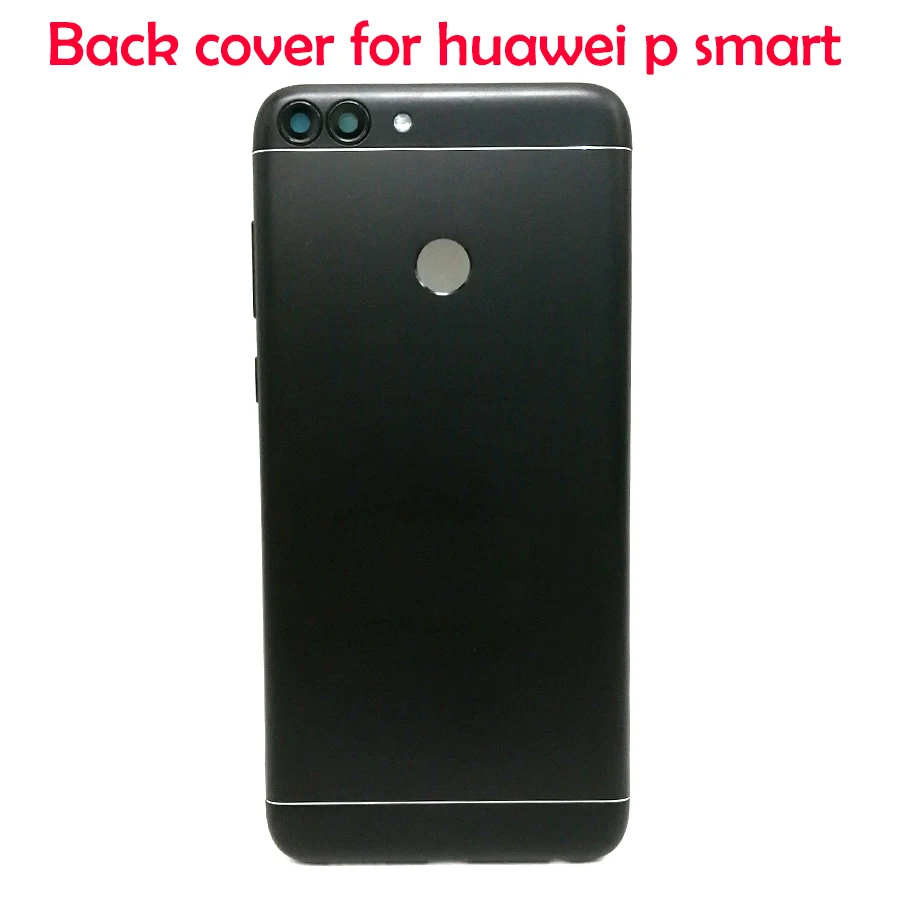 

JPFix Back Battery Cover For Huawei P Smart FIG-LX1 LA1 LX2 LX3 Enjoy 7S Rear Door Chassis Replacement With Side Key Button