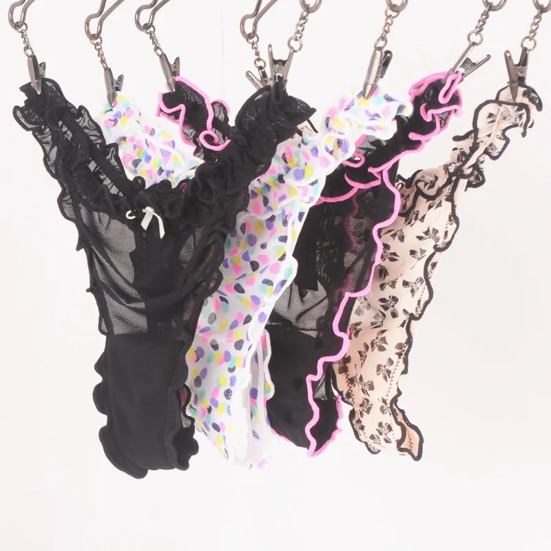 String sexy pour femmes, sous-vêtements transparents, culotte intime, offre spéciale, 2 pièces