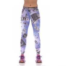 NEW KYK1040 Sexy Girl Women Dollar 3D Prints High Waist Running Fitness Sport Leggings Jogger Yoga Pants