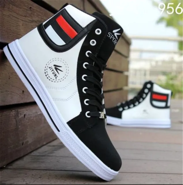 2015 Mens Sneakers Shoes Brand High Top Canvas Shoes In Size EU39 ...