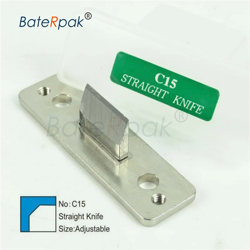 BateRpak R3.5mm/R6mm/R10mm/D6 отверстие/D21 полукруг/C15, S-100/S-200 календарь/книги угловой резак нож, угловой резак - Цвет: C15 knife only