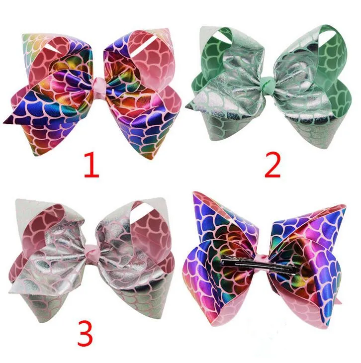 70pcsFreeshippingHolographicMermaidhairclipMermaidHairBowFish