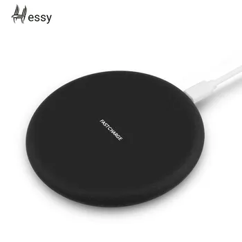 

Hessy 10W Fast Wireless Charger for IPhone XR XS MaX 8 Samsung Galaxy S8 Note 9 S10 Huawei Mate20pro Phone Qi Wireless Charger