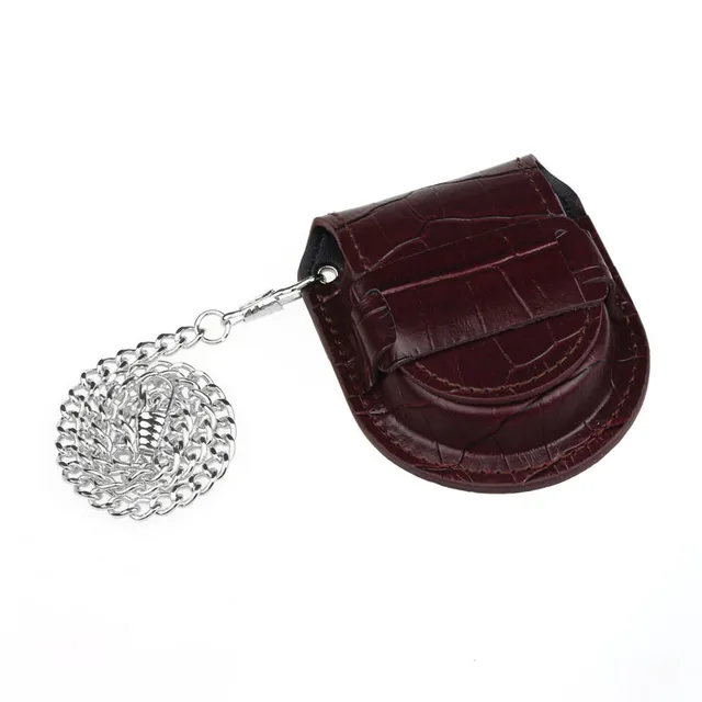 Retro New Fashion and Casual Brown Bamboo pattern Pocket Watch Holder Box Coin P Retro New Fashion and Casual Brown Bamboo pattern Pocket Watch Holder Box Coin P