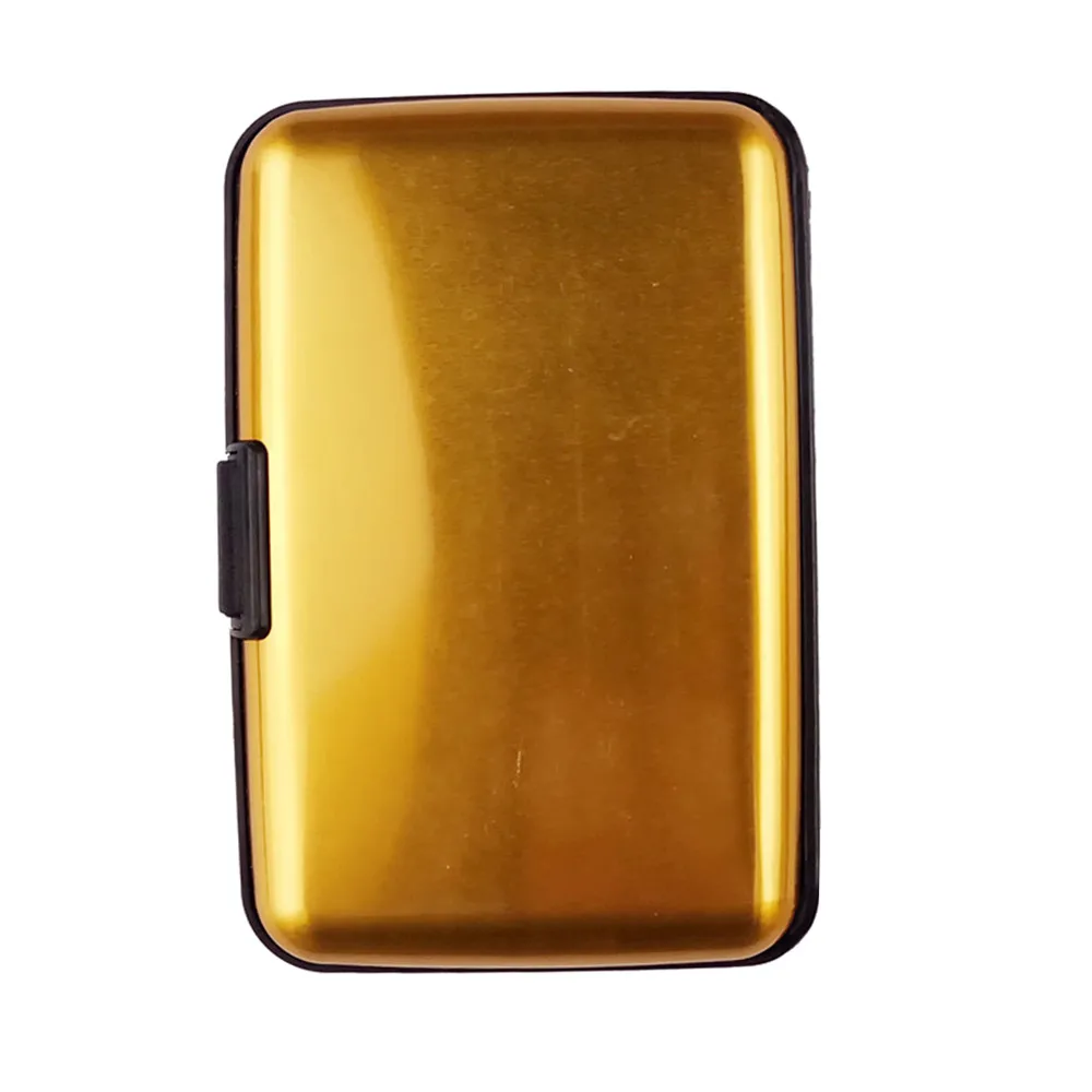 

xiniu Mens Waterproof Business ID Credit Card Wallet Plastic Pocket Case Business solid hasp credit card box bags