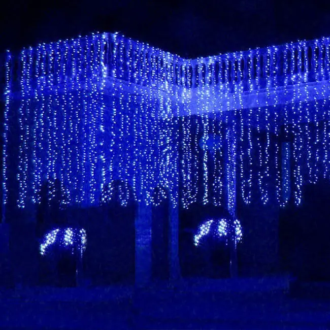 10 м * 4 1280 LED наружная Рождественская светодиодная гирлянда декоративные огни для