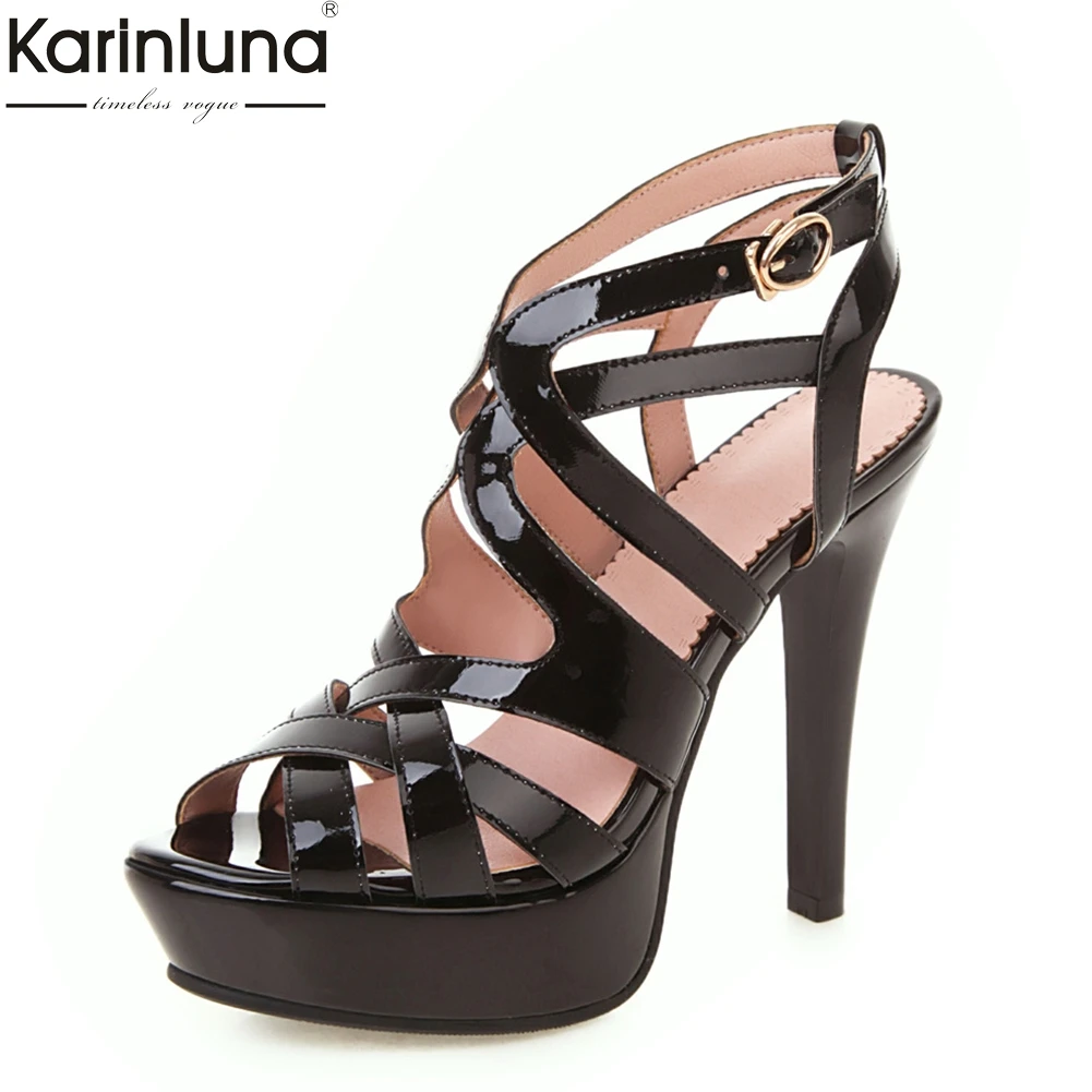 

Dropship Big Size 43 gladiator Platform Sandals Women shoes 2019 Summer lady Sexy party Sandal High Heel slingback Shoes Woman