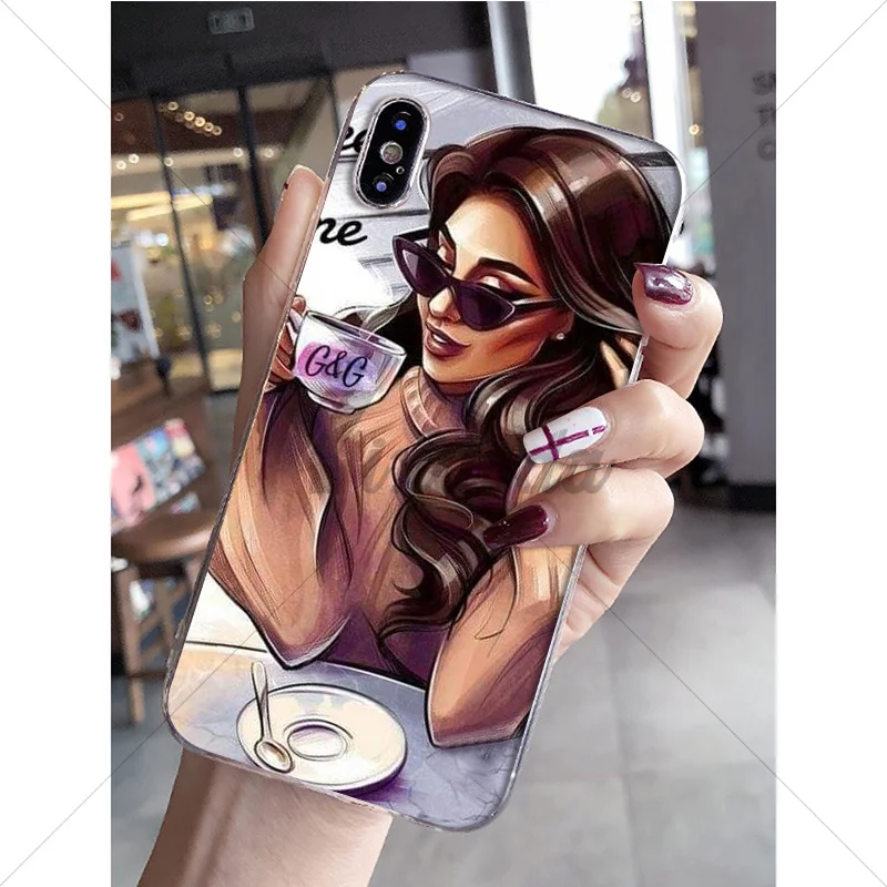 Fashion coffee girl