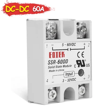 

60A 3-32V Input Single Phase Solid State Module Relay dc-dc SSR Relis 220V