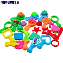 15 шт., пластиковая глина, Пластиковая форма, супер светильник, карамельные цвета, круглый узор, сердце, звезда, детская, сделай сам, глиняные инструменты