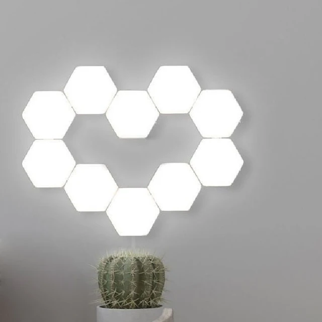 touch sensitive modular led light magnetic wall lights hexagon smart lighting panels customizable led wall lights for bedroom gaming setup home decor