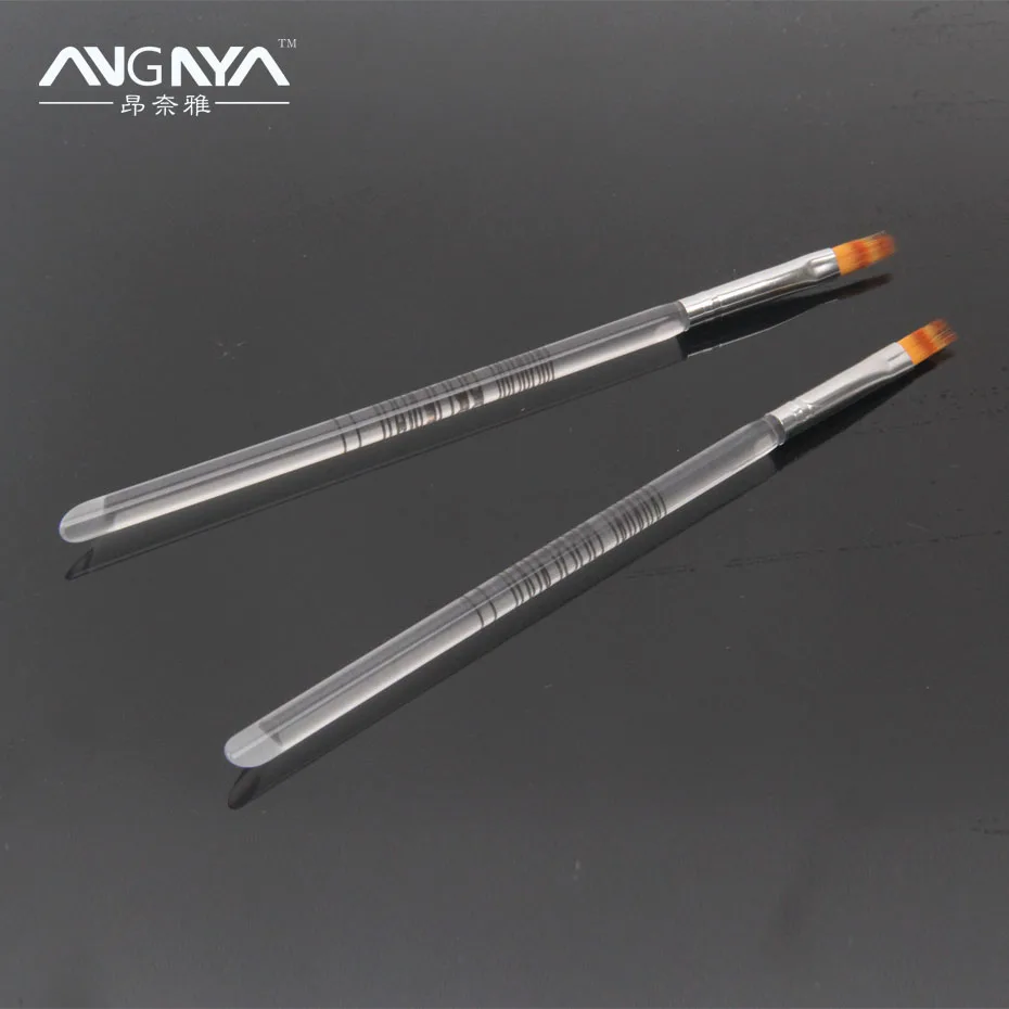 Retail 1PC ANGNYA Acrylic UV Gel font b Nail b font Art Ombre Brush Transparent Handle