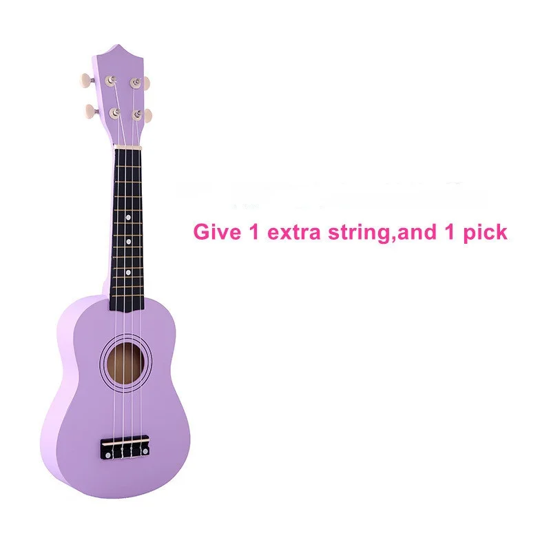 2" Сопрано укулеле липа нейлон 4 струны гитары ra акустическая бас гитара музыкальный струнный инструмент для начинающих подарки для детей - Цвет: Purple