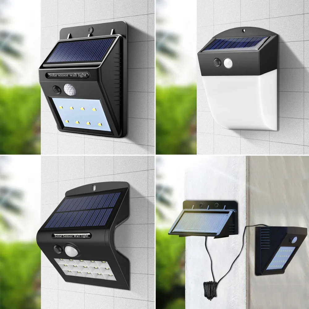 

LED Solar lamp Street light PIR Motion Sensor Outdoor Waterproof For Garden Path Driveway Emergency Security night light