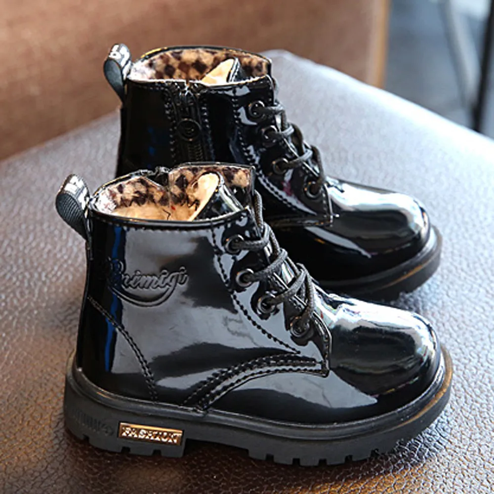 

Children shoes Fashion Boys Girls Martin Sneaker Winter Thick Snow Baby Casual Shoes sapato infantil menina6.274