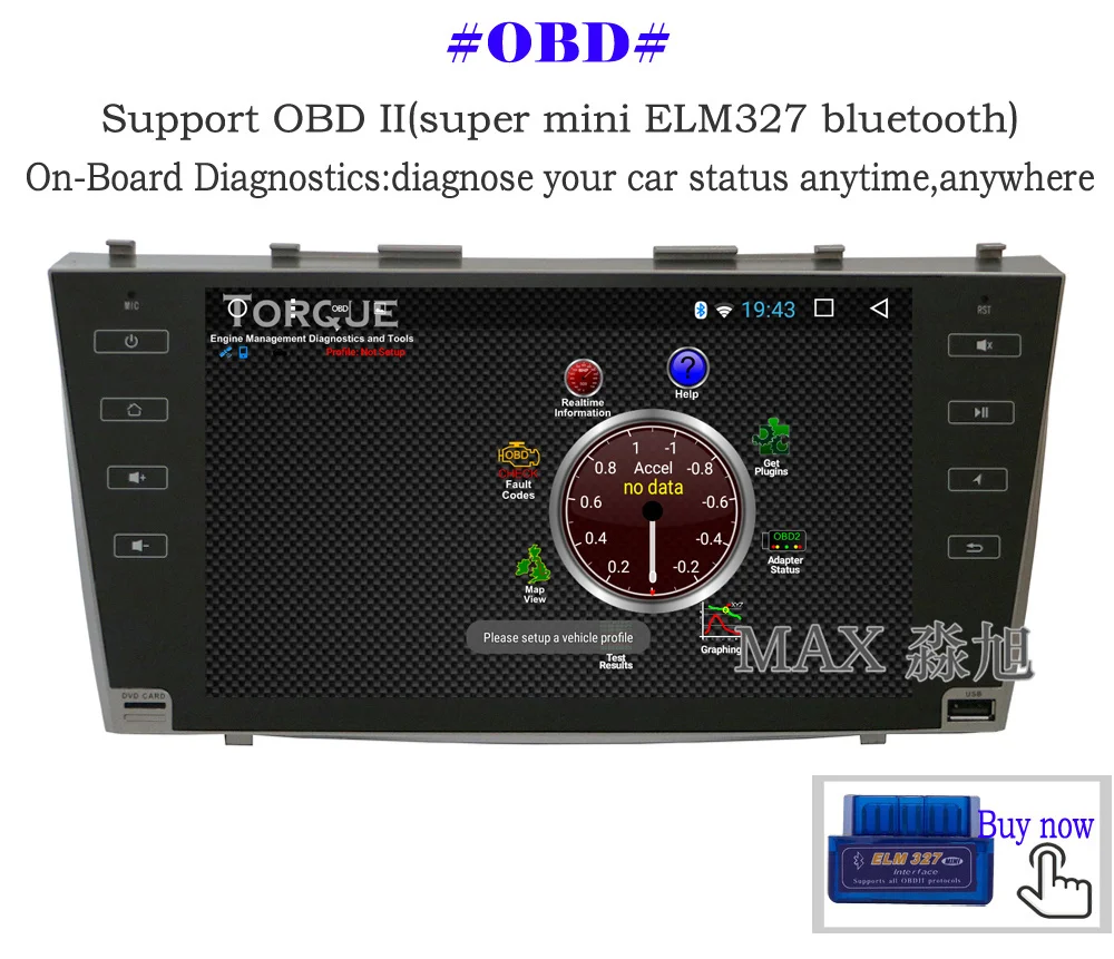 Sale MAX Android 8.1.0 Car DVD Player for Toyota Camry 40 2006 2007 2008 2009 2010 2011 GPS Navigation System Car Radio 4G WiFi SWC 10
