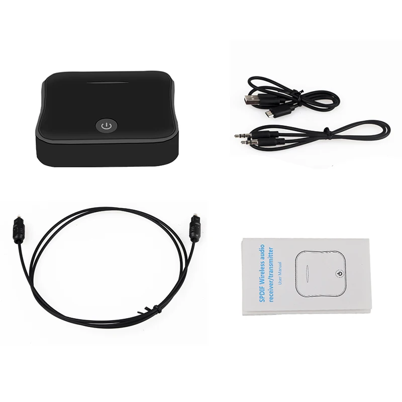 Kebidu Горячая Bluetooth 5,0 передатчик приемник беспроводной aptX HD оптический Toslink аудио 3,5 мм Aux/RCA& amp адаптер для ТВ/наушников
