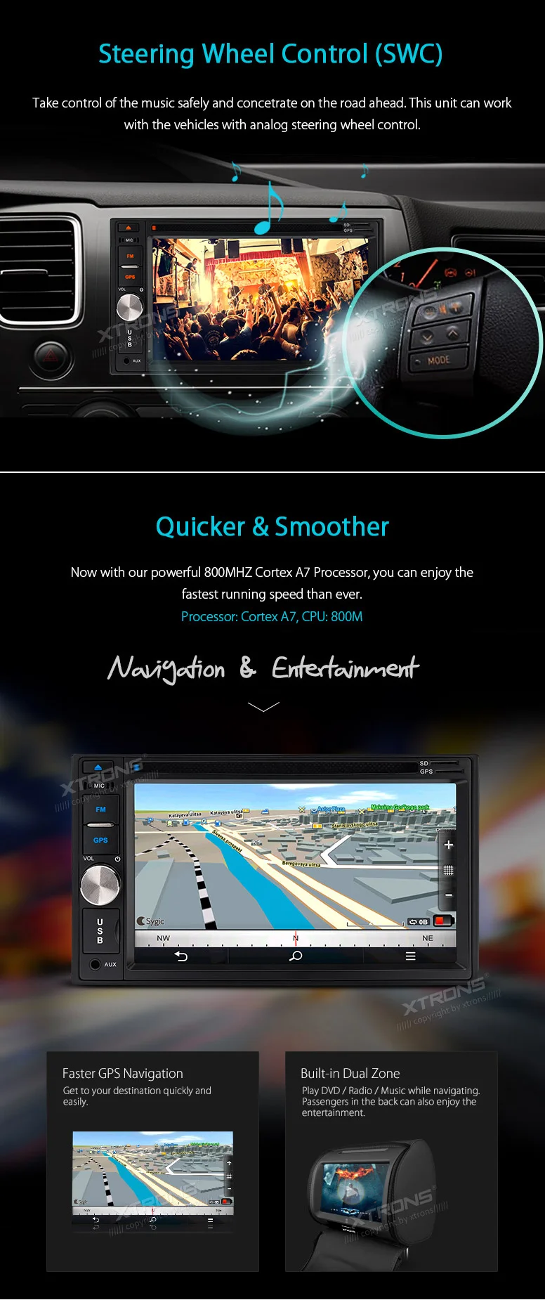 Top Universal 6.2 Inch 2 Din Car Radio Stereo DVD Player DAB+ Canbus Auto GPS Navigation USB SD Multimedia 6