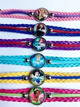 24pcs/lot HOT STYLES!Princess Snow White, Rapunzel,Tiana,Ariel,Cinderella Merida glass cartoon children's bracelets wholesale 24pcs/lot HOT STYLES!Princess Snow White, Rapunzel,Tiana,Ariel,Cinderella Merida glass cartoon children's bracelets wholesale