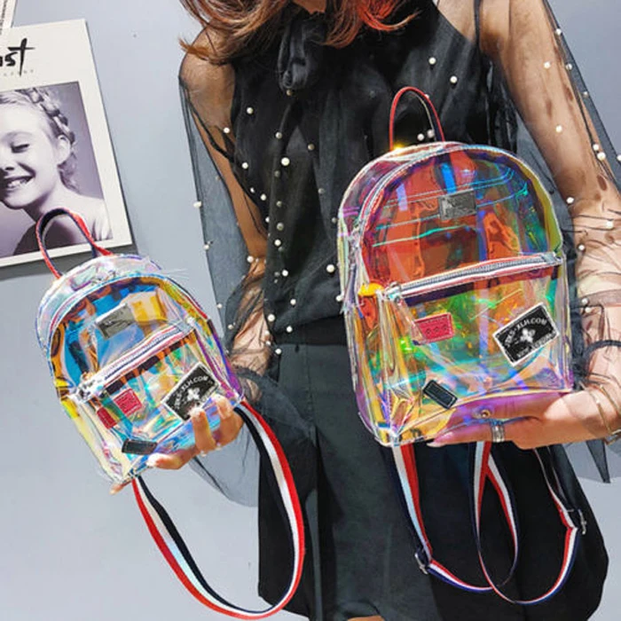 PVC Mini Backpack Cute School Book Bag 