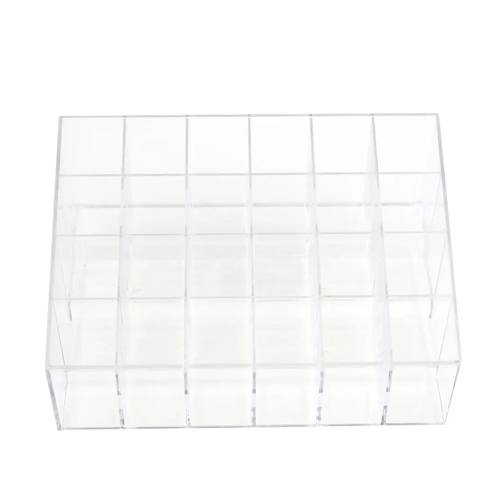 Home Multifunction Acrylic Lipstick Cosmetic 24 Stand Storage Box Organizer