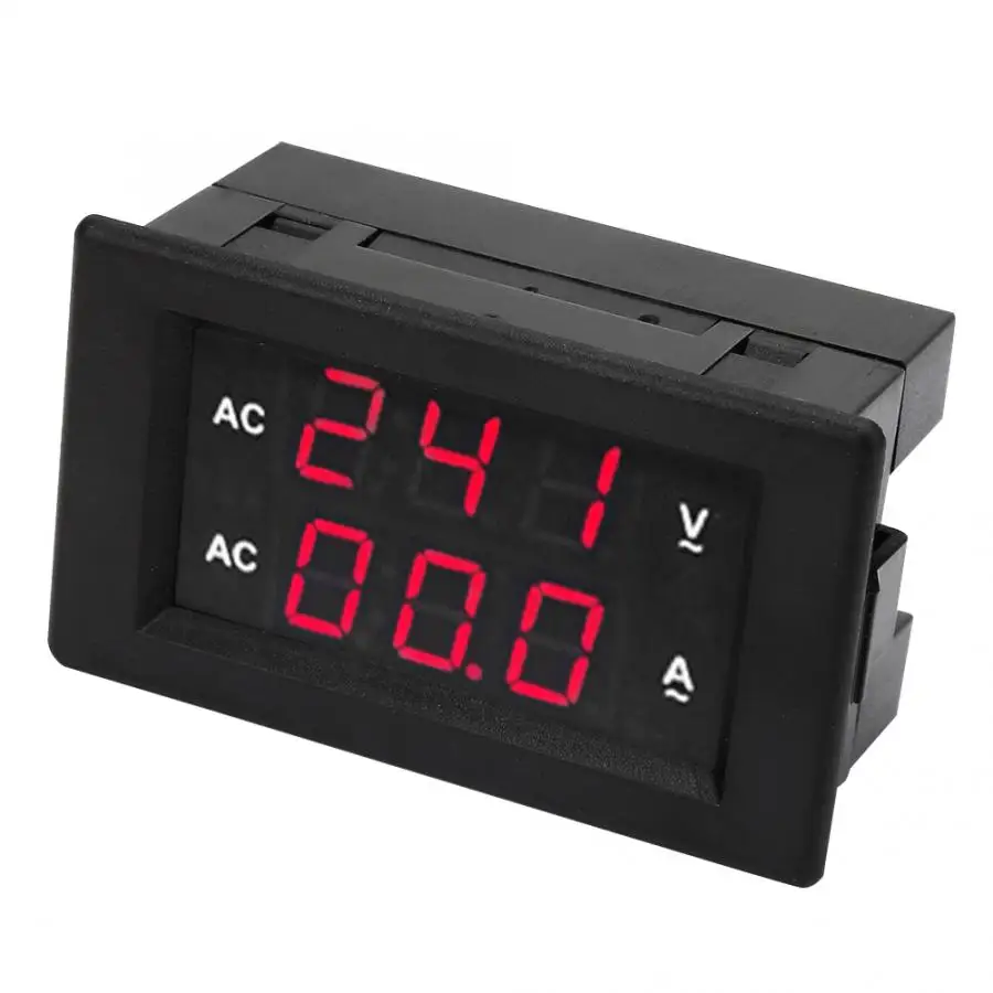 1 шт. вольтметр переменного тока светодиодный цифровой дисплей AC 100 ~ 300 в 0 100A