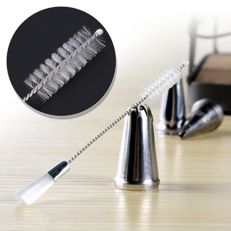 New Dual Head Cleaning Brush For Icing Piping Nozzles Cake Decorating