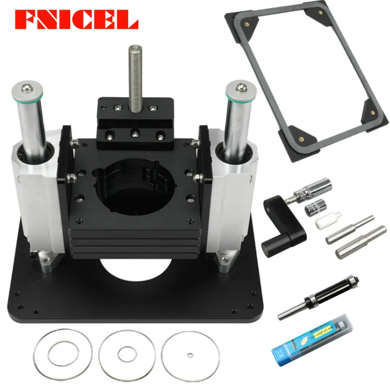 Сверхмощный маршрутизатор подъемник с алюминиевым вставная пластина Precision