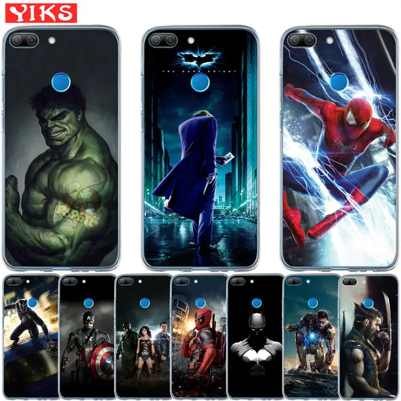 

Luxury Marvel Avengers Heroes Case Coque For Huawei Honor 10 9 8 Lite 7 7A 7X 7C 6A 6X Silicone Case Cover Fundas Etui Capinha