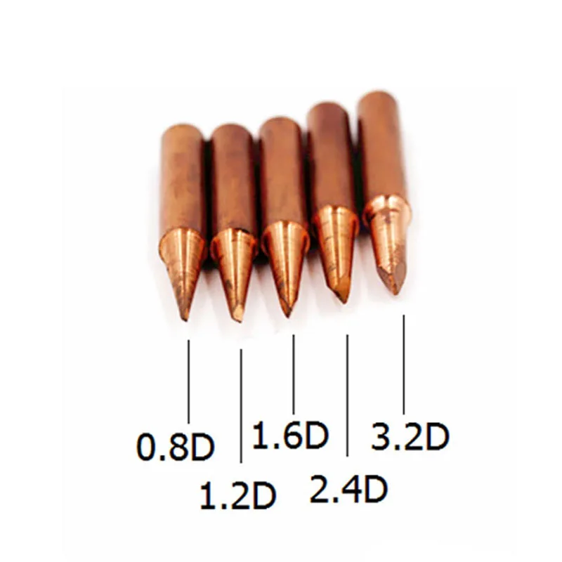 5 шт./лот сварочные наконечники 900M-T паяльник чистый медная Пуля-бесплатно для паяльной станции Hakko Паяльные наконечники