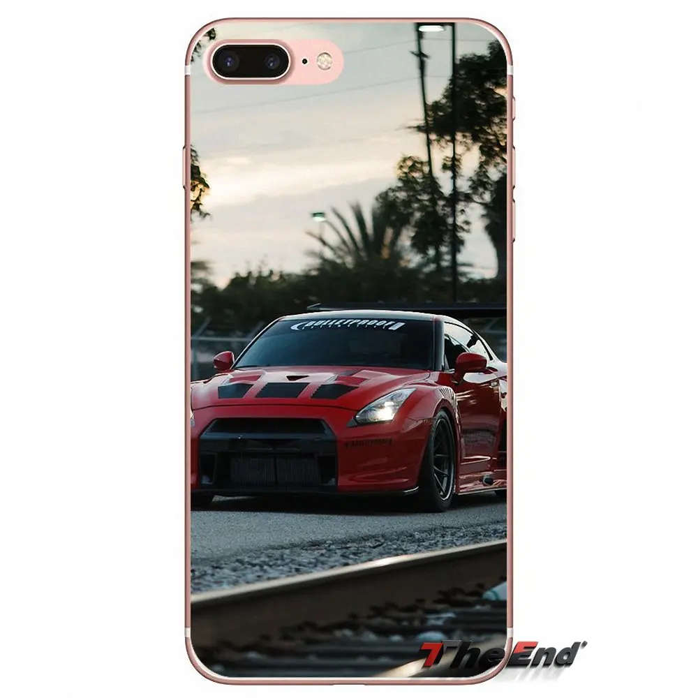 NISSAN GTR металлический логотип прозрачный ТПУ чехол 2 для Samsung Galaxy Note 3 4 5 Grand Core Prime S3 S4