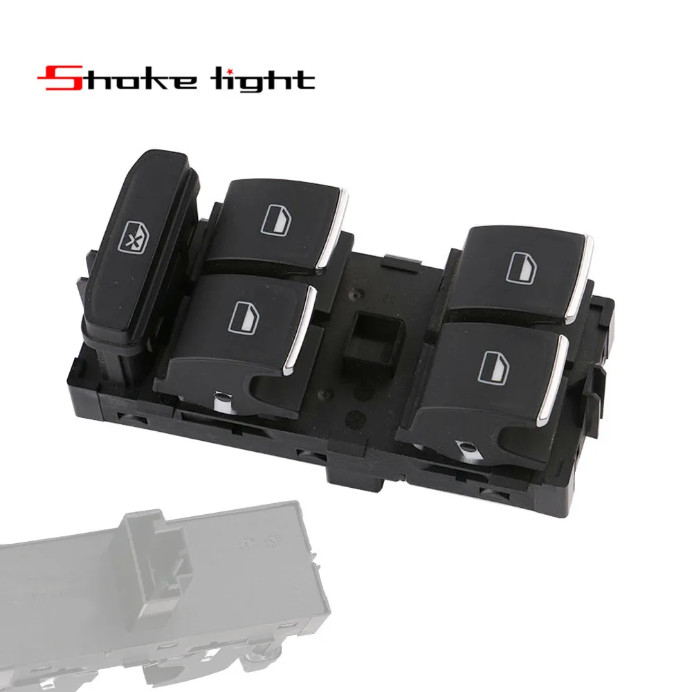 X1 Pcs New Chrome Driver Side Window Master Control Switch For VW Golf