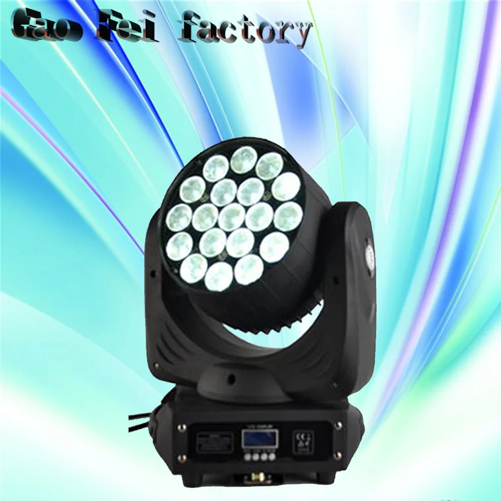 

19x12w Wash/Zoom Led RGBW Light 19*12w 16 Channels DMX512 Moving Head Light Professional Stage Light & DJ/Party/Stage Lighting
