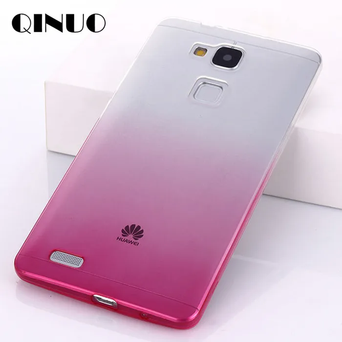 Ультратонкий градиентный Мягкий ТПУ чехол QINUO для huawei P20 Lite P 8 9 10 20 P30 mate Pro Funda Telefon