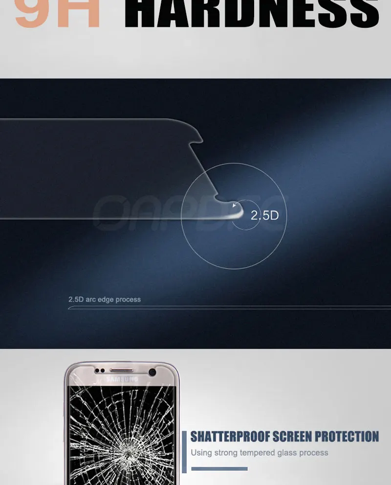Закаленное стекло для samsung Galaxy S7 S6 A3 A5 A7 Защитная пленка для экрана Взрывозащищенная для samsung Note 3 4 5 стекло