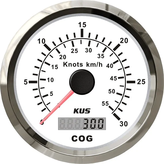 KUS DN85mm белый/черный gps Спидометр 0-30 узлов со Спидометр с антенной для лодки, морской, яхты(PN: KY08105/KY08009