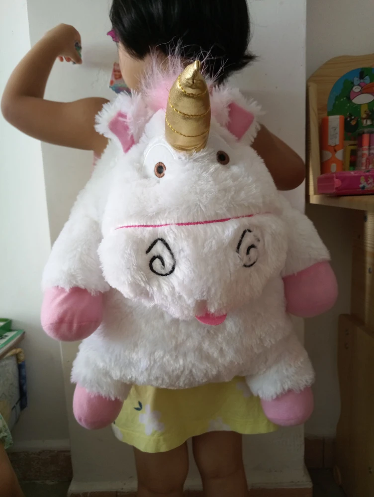 

Despicable Me 2 Rare Unicorn Plush Backpack 17" /45cm School bag New