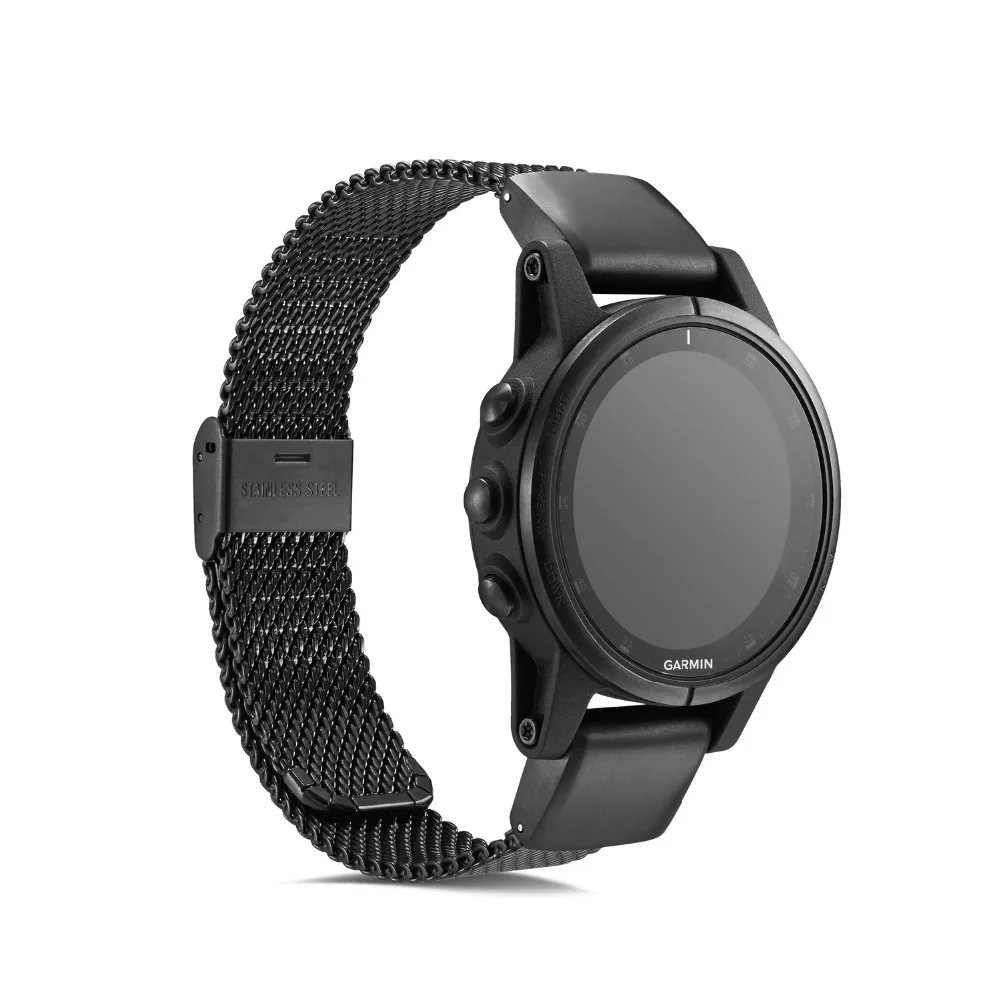 Умные аксессуары Ktab для часов Garmin Fenix 5, Миланская пряжка, стальные полосы для Garmin Fenix 5X Fenix 3 HR Fenix 5 Plus