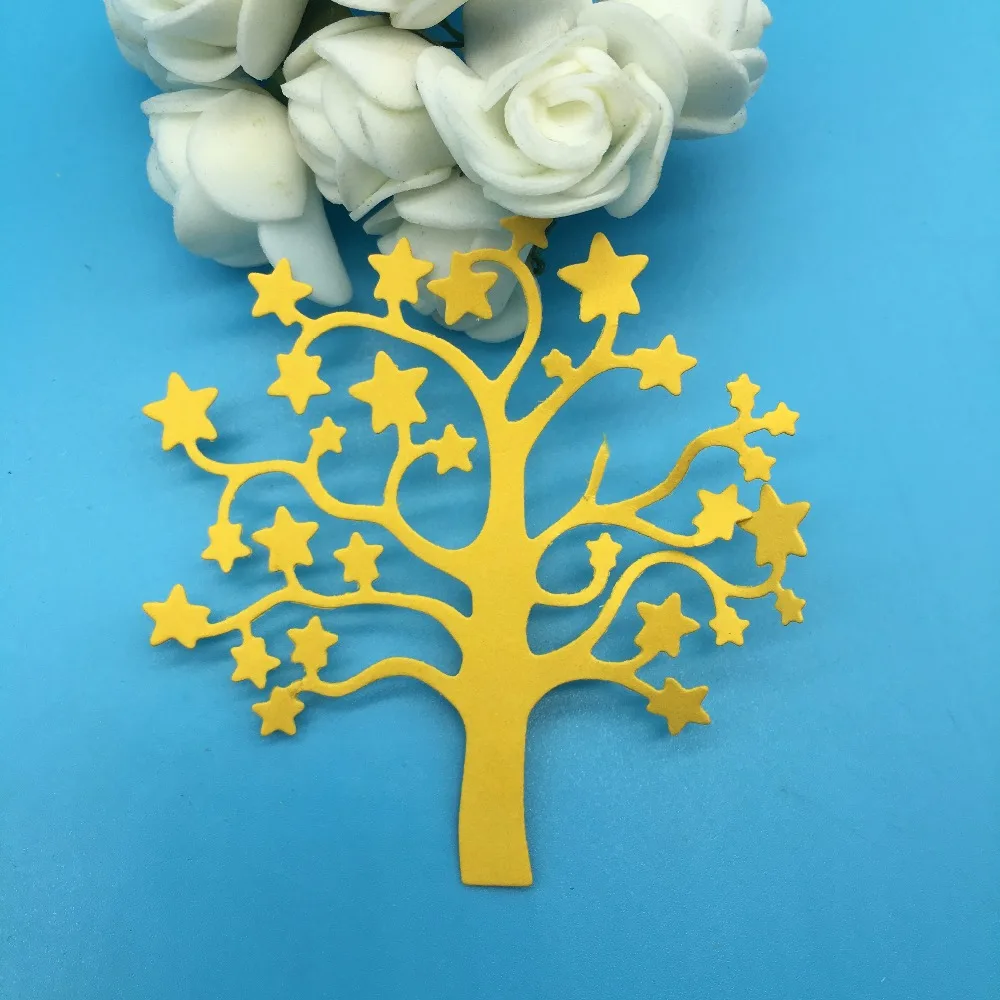 Металлические штампы со звездой и деревом|dies for scrapbooking|die cutterdie cut dies |