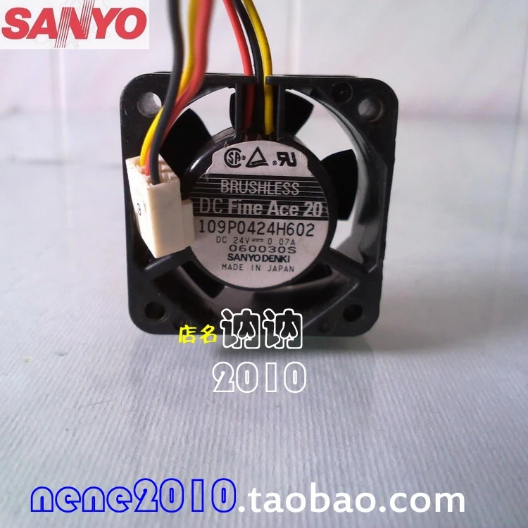 

Sanyo 109P0424H602 4cm 40mm 4020 0.07A DC 24V IPC server cooling fan