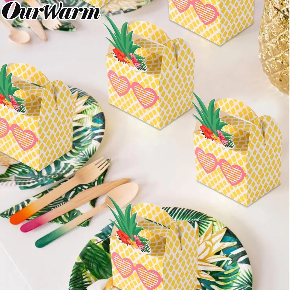 OurWarm 10 قطعة DIY ورقة هدية مربع ل هاواي حزب زينة الفاكهة الأناناس البطيخ لصالح صناديق إمدادات حفلة عيد ميلاد OurWarm 10 قطعة DIY ورقة هدية مربع ل هاواي حزب زينة الفاكهة الأناناس البطيخ لصالح صناديق إمدادات حفلة عيد ميلاد