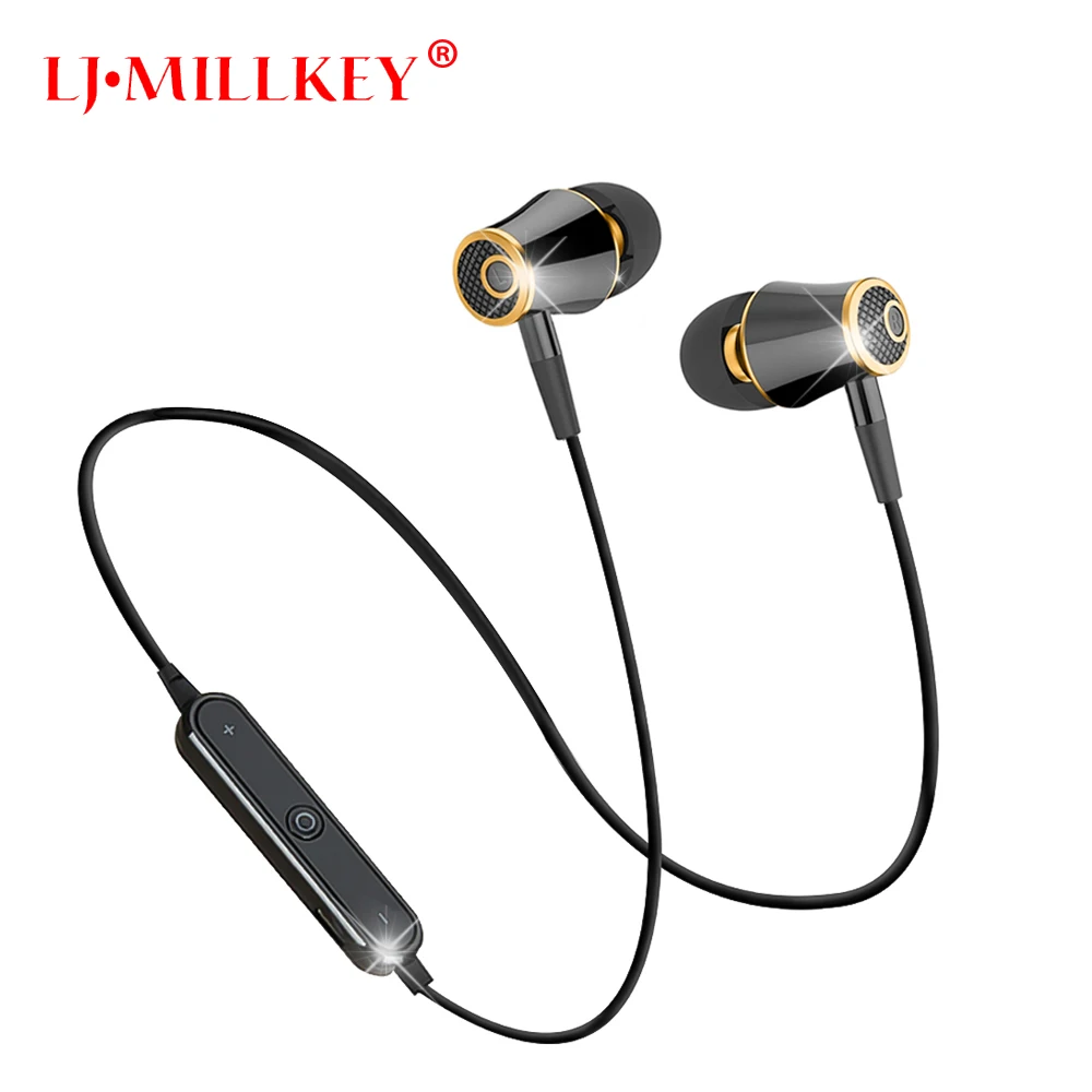 

Sports Wireless Bluetooth Earphone Fone De Ouvido Stereo Bluetooth Headset Earbuds Noise Cancelling for Jogging LJ-MILLKEY LZ001