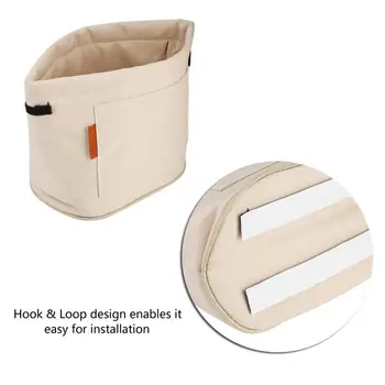 

Multi-function Portable Oxford Fabric Car Trash Can Garbage Storage Bag Beige Portable Car Trash Can Car Garbage Car Accessories