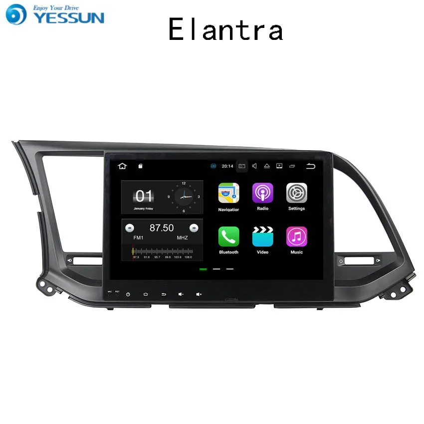 

YESSUN Android Car Navigation GPS For Hyundai Elantra 2016~2017 Audio Video HD Touch Screen Stereo Multimedia Player No CD DVD